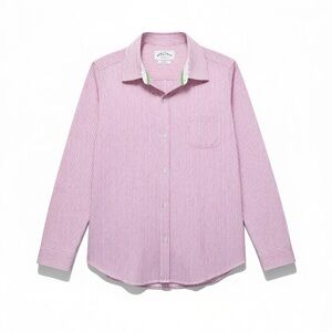 4/$20 Old Navy Pink & White Striped Button-Down Shirt – Size L